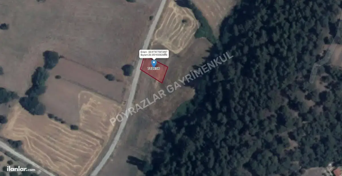 Uşak Merkez Hacıkadem Mahallesi 431 m² satılık tarla arsa - Fotoğraf 2
