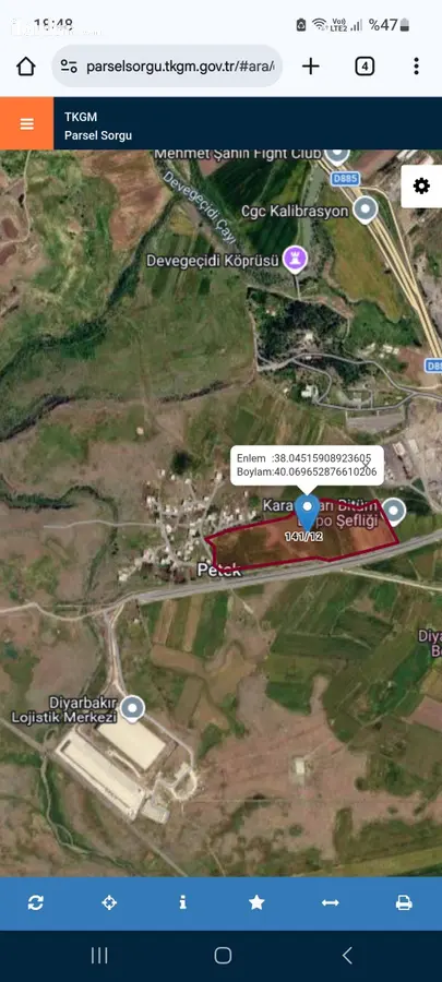 Diyarbakır Kayapınar Gözalan Mahallesi 2.500 m² satılık tarla arsa - Fotoğraf 3
