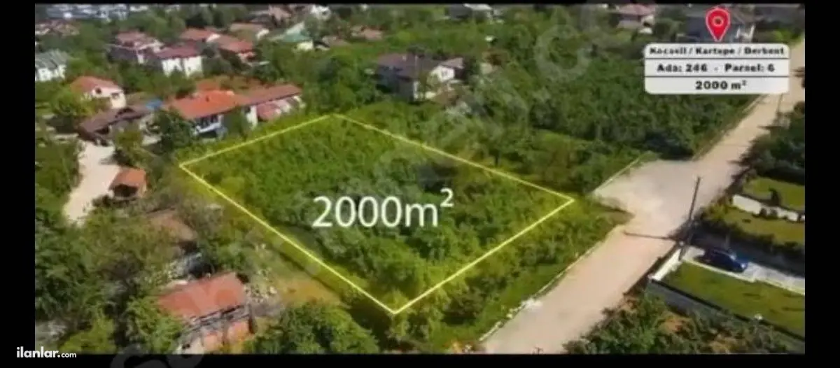 Kocaeli Kartepe Şirinsulhiye Mahallesi 2.000 m² satılık bağ & Bahçe arsa - Fotoğraf 1