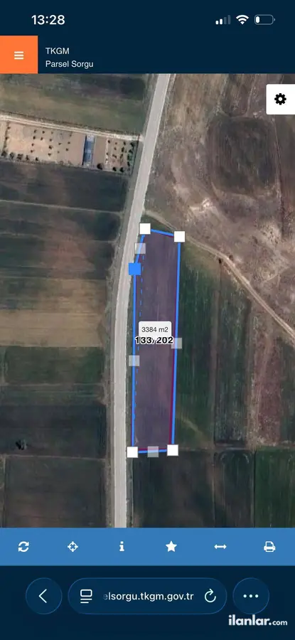 Kütahya Merkez Turgutlar Köyü Mahallesi 3.170 m² satılık tarla arsa - Fotoğraf 1