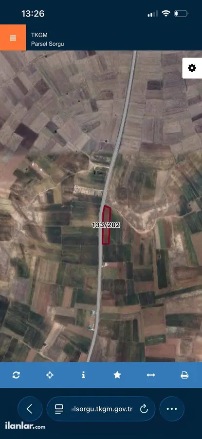 Kütahya Merkez Turgutlar Köyü Mahallesi 3.170 m² satılık tarla arsa - Fotoğraf 2