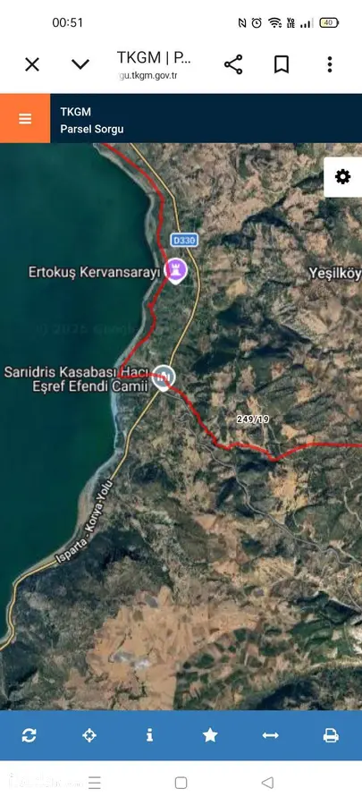 Isparta Gelendost Yeşilköy Köyü Mahallesi 2.001 m² satılık tarla arsa - Fotoğraf 3