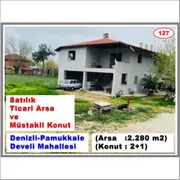 Denizli Pamukkale Develi Mahallesi 2.280 m² satılık ticari arsa - Fotoğraf 1