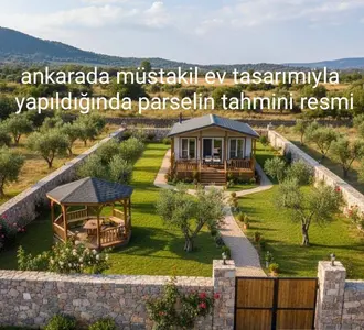 Ankara Kalecik Dağdemir Mahallesi 873 m² satılık bağ & Bahçe arsa - Fotoğraf 1