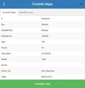 Karaman Merkez İslihisar Köyü Mahallesi 2.404 m² satılık tarla arsa - Fotoğraf 1