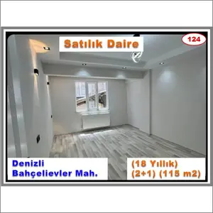 Denizli Merkezefendi Bahçelievler Mahallesi 2+1 125 m² satılık daire - Fotoğraf 1