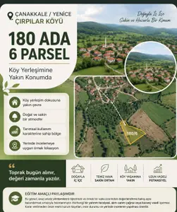 Çanakkale Yenice Çırpılar Köyü Mahallesi 904 m² satılık bağ & Bahçe arsa - Fotoğraf 1