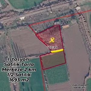 Kütahya Tavşanlı İstasyon Mahallesi 1.693 m² satılık tarla arsa - Fotoğraf 1