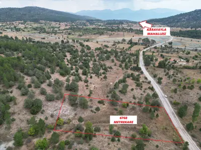 Denizli Kale Karayayla Mahallesi 6.768 m² satılık tarla arsa - Fotoğraf 1