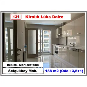 Denizli Merkezefendi Selçuk Bey Mahallesi 3.5+1 188 m² kiralık daire - Fotoğraf 1