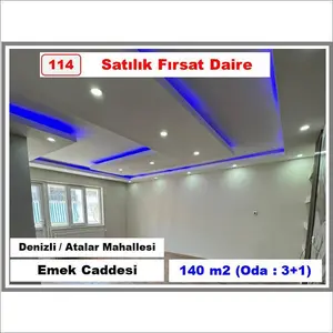 Denizli Pamukkale Atalar Mahallesi 3+1 140 m² satılık daire - Fotoğraf 1