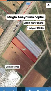 Denizli Tavas Orta Mahallesi 2.000 m² satılık tarla arsa - Fotoğraf 1