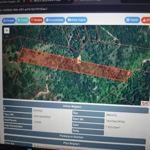 Bursa İnegöl Tahtaköprü Mahallesi 7.875 m² satılık tarla arsa - Fotoğraf 1