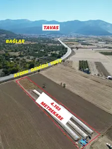 Denizli Tavas Yaka Mahallesi 4.103 m² satılık tarla arsa - Fotoğraf 1