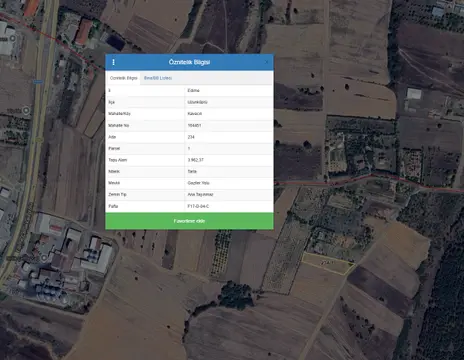 Edirne Uzunköprü Kavacık Köyü Mahallesi 3.962 m² satılık tarla arsa - Fotoğraf 3