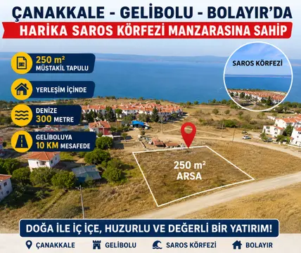 Çanakkale Gelibolu Bolayır, Gazisüleymanpaşa Mahallesi 250 m² satılık muhtelif Arsa arsa - Fotoğraf 2