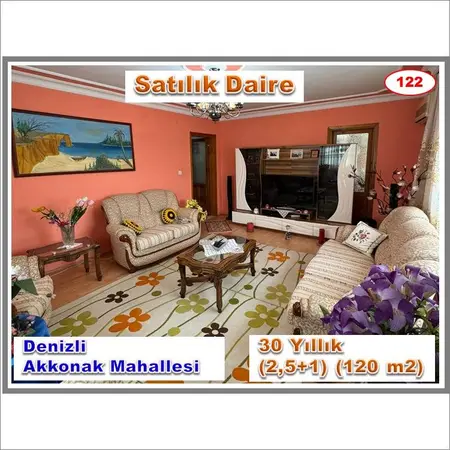 Denizli Merkezefendi Akkonak Mahallesi 120 m² satılık - Fotoğraf 1