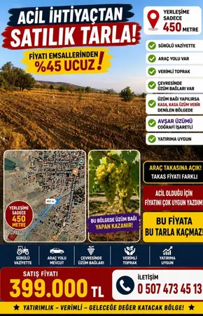 Denizli Acıpayam Avşar Mahallesi 2.848 m² satılık - Fotoğraf 1