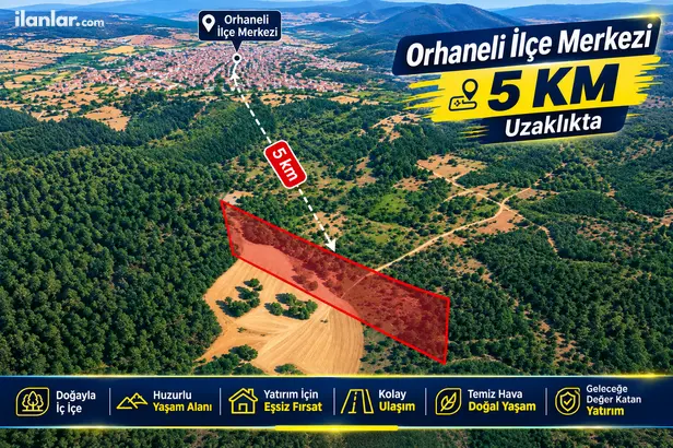 Bursa Orhaneli Akalan Mahallesi 8.000 m² satılık - Fotoğraf 1
