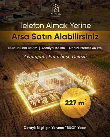 Denizli Acıpayam Pınarbaşı Mahallesi 227 m² satılık - Fotoğraf 1