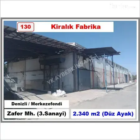 Denizli Merkezefendi Zafer Mahallesi 2.340 m² kiralık - Fotoğraf 1