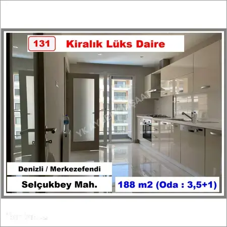 Denizli Merkezefendi Selçuk Bey Mahallesi 188 m² kiralık - Fotoğraf 1