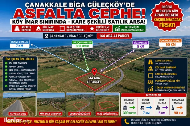 Çanakkale Biga Güleç Köyü Mahallesi 2.661 m² satılık - Fotoğraf 1