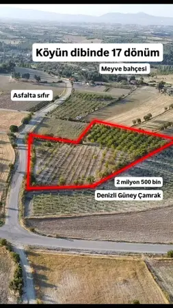 Denizli Güney Çamrak Mahallesi 16.800 m² satılık - Fotoğraf 1