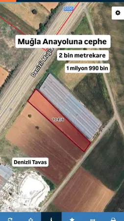 Denizli Tavas Orta Mahallesi 2.000 m² satılık - Fotoğraf 1