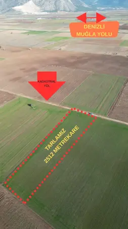Denizli Tavas Pınarlar Mahallesi 2.512 m² satılık - Fotoğraf 1