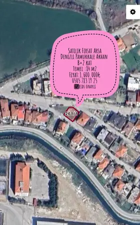 Denizli Pamukkale Akhan Mahallesi 219 m² satılık - Fotoğraf 1