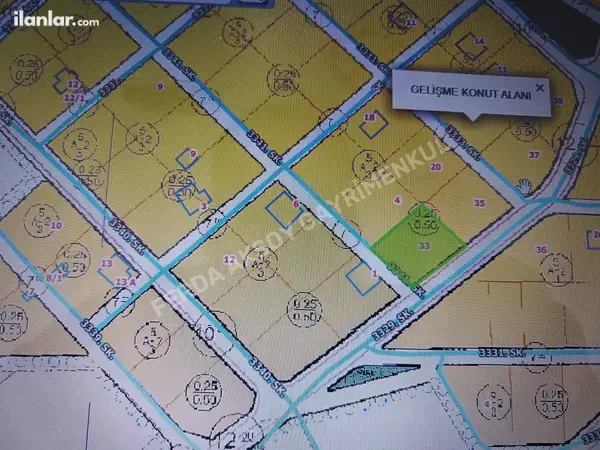 Kayseri Melikgazi Sarımsaklı Mahallesi 950 m² satılık - Fotoğraf 1