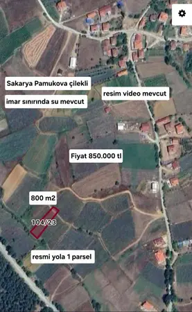 Sakarya Pamukova Çilekli Mahallesi 795 m² satılık - Fotoğraf 1