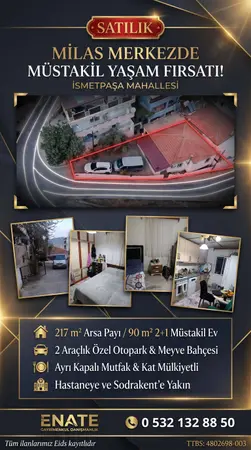 Muğla Milas İsmet Paşa Mahallesi 90 m² satılık - Fotoğraf 1