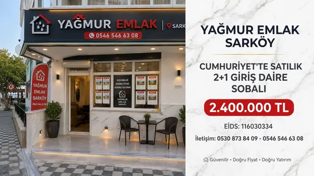 Tekirdağ Şarköy Cumhuriyet Mahallesi 90 m² satılık - Fotoğraf 1