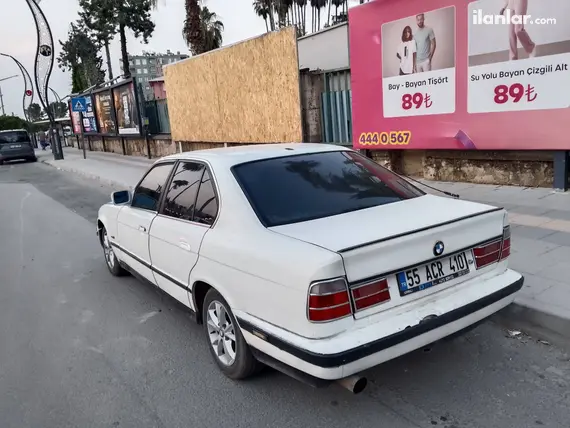 1990 BMW 5 Serisi 520i lPG manuel otomobil - Fotoğraf 3