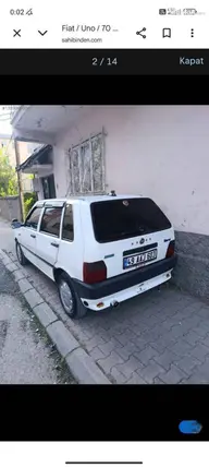 2000 Fiat Uno 70 S benzinli manuel otomobil - Fotoğraf 2
