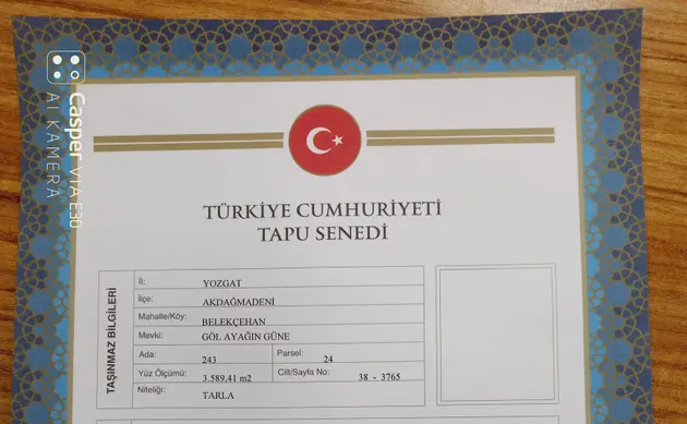 Yozgat Akdağmadeni Belekçahan, Merkez Mahallesi 3.600 m² satılık tarla arsa - Fotoğraf 2