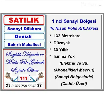 Denizli Merkezefendi Saraylar Mahallesi 138 m² satılık atölye - Fotoğraf 2