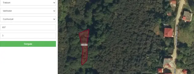 Trabzon Vakfıkebir Cumhuriyet Mahallesi 350 m² satılık konut arsa - Fotoğraf 2