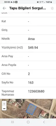 Afyonkarahisar Evciler Yavuz Selim Mahallesi 550 m² satılık konut arsa - Fotoğraf 2