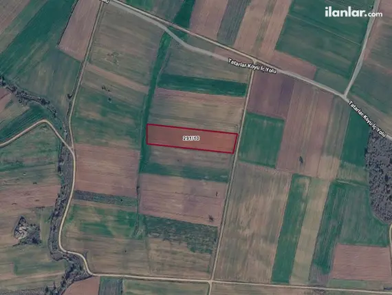 Edirne Süloğlu Tatarlar Köyü Mahallesi 630 m² satılık tarla arsa - Fotoğraf 2