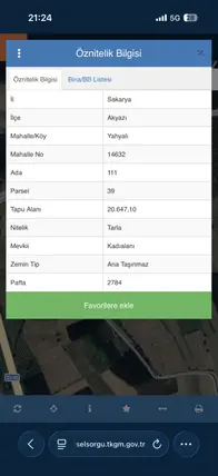 Sakarya Akyazı Yahyalı Mahallesi 20.642 m² satılık tarla arsa - Fotoğraf 2