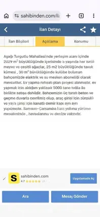 Samsun Çarşamba Aşağı Turgutlu Mahallesi 2.029 m² satılık tarla arsa - Fotoğraf 2