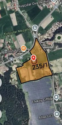 İzmir Urla Kuşçular Mahallesi 10.913 m² satılık tarla arsa - Fotoğraf 3
