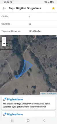 Bilecik İnhisar Koyunlu Köyü Mahallesi 675 m² satılık bağ & Bahçe arsa - Fotoğraf 3