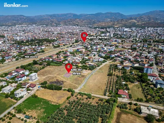 Aydın Nazilli Yeşilyurt Mahallesi 530 m² satılık konut arsa - Fotoğraf 2