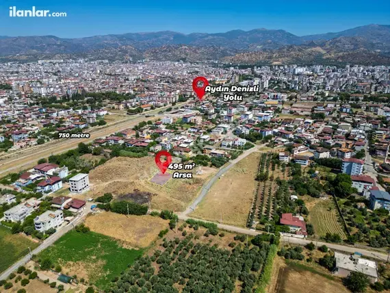 Aydın Nazilli Yeşilyurt Mahallesi 530 m² satılık konut arsa - Fotoğraf 2