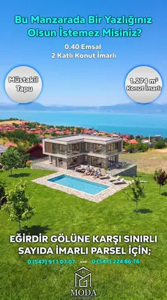Isparta Gelendost Yeşilköy Köyü Mahallesi 1.274 m² satılık konut arsa - Fotoğraf 3
