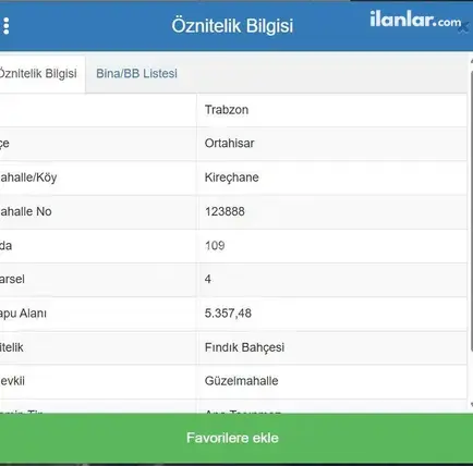 Trabzon Ortahisar Kireçhane Mahallesi 5.357 m² satılık bağ & Bahçe arsa - Fotoğraf 2